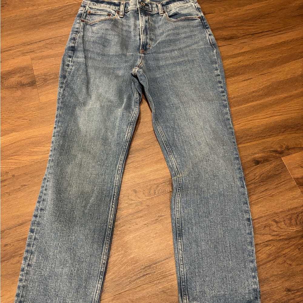 Abercrombie & Fitch the slim straight ultra high rise 30/10 extra short